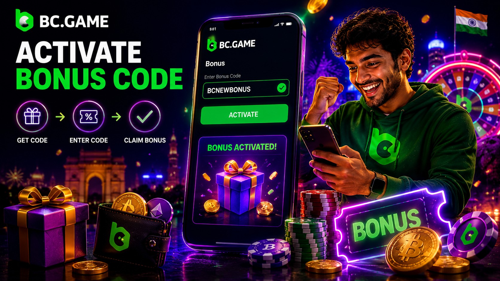 Where to find and how to activate the BC game bonus code